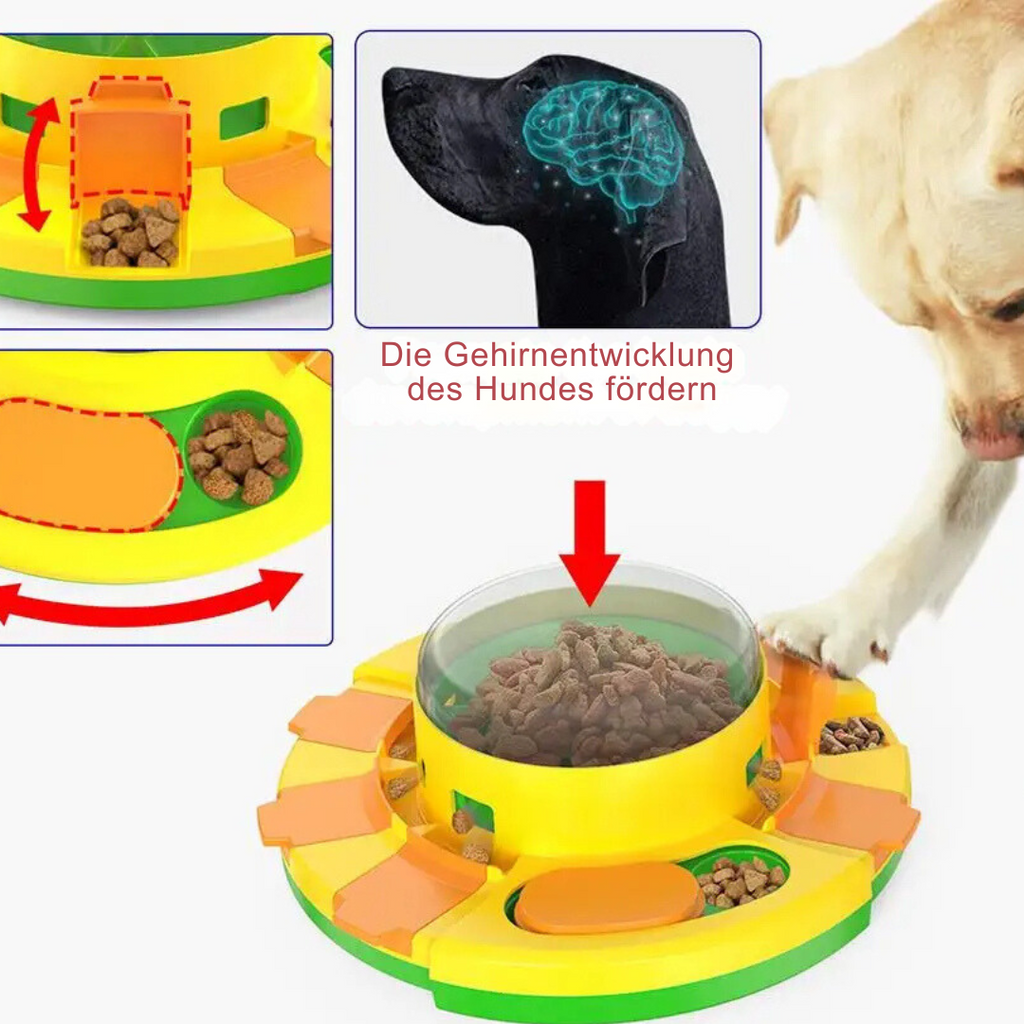 Food chamber of the pedal puzzle feeder
