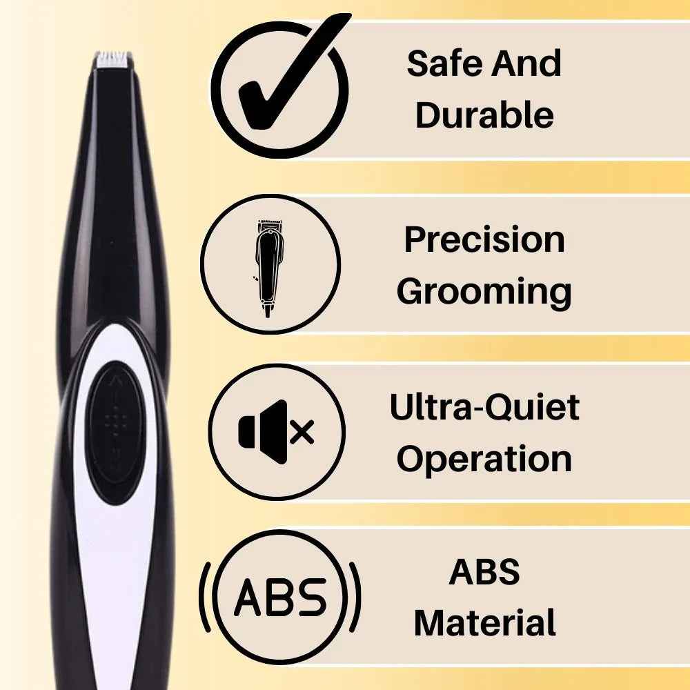 Safety blade on the FluffTrim pet trimmer
