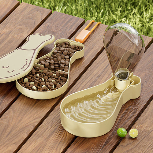 Drumstick-shaped pet feeding station