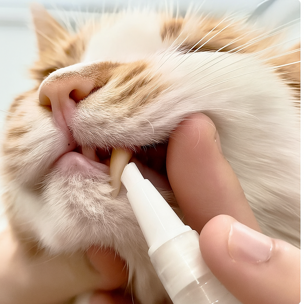 Dental care pen for cats