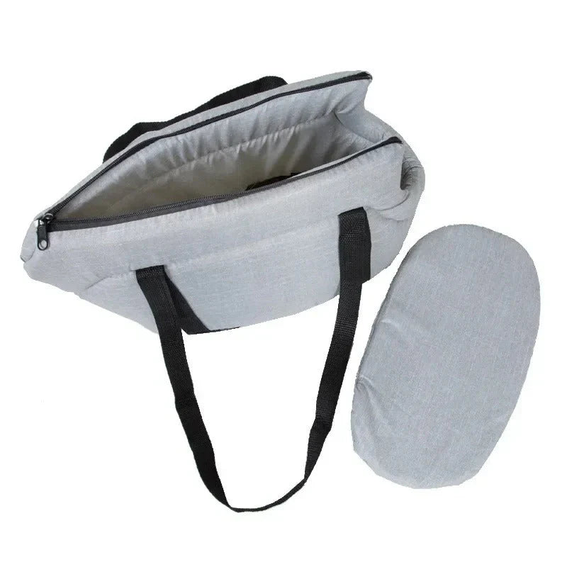 Small dog looking out of the CarryPaws carrier