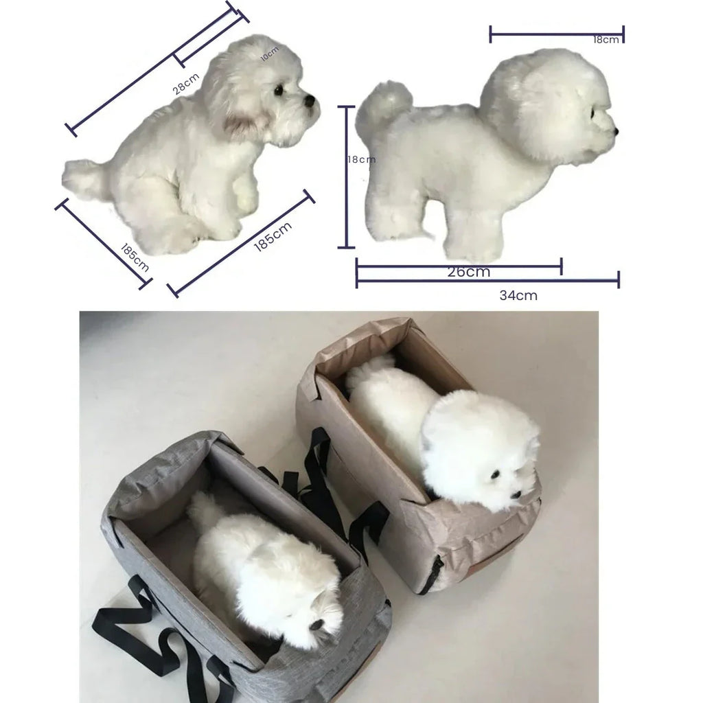 PetComfort pet travel seat with built-in armrests