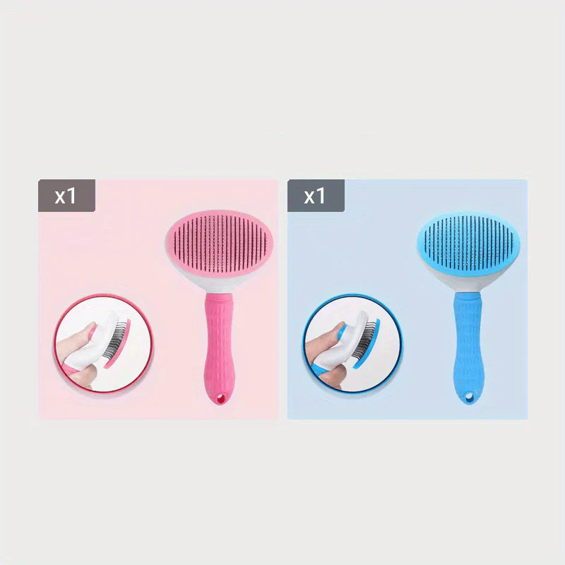FurFree brush lifting loose fur from a cat's coat