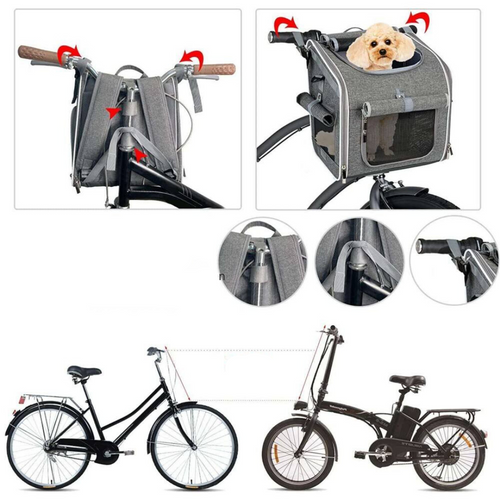 3-in-1 dog carrier for bikes, cars and walks