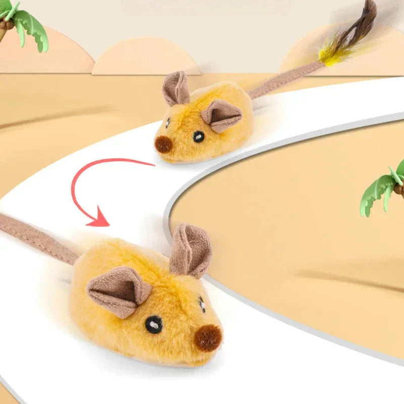 HuntFun mouse toy in grey