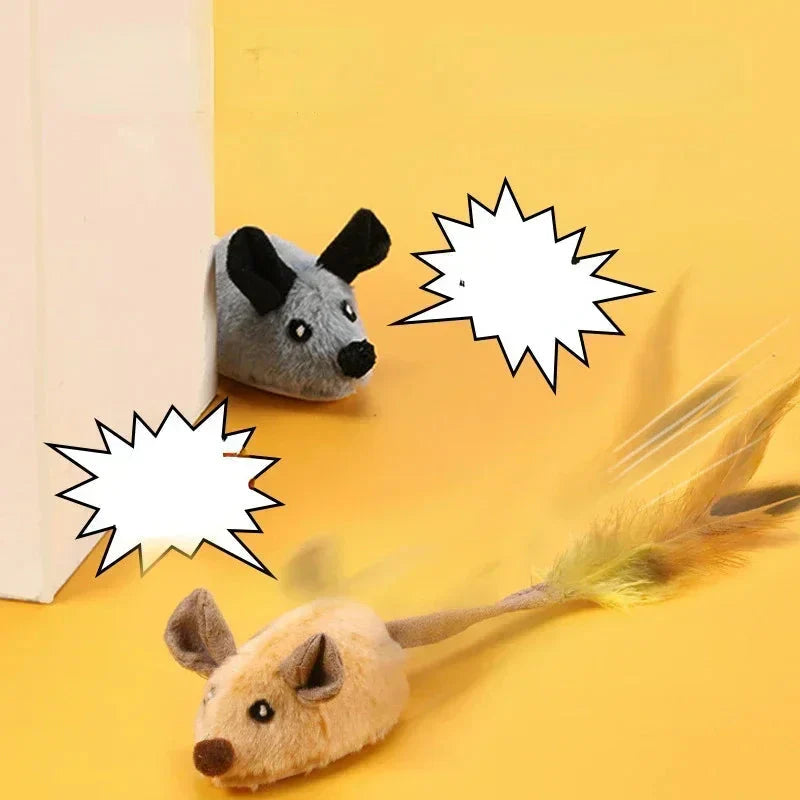 HuntFun mouse toy in brown