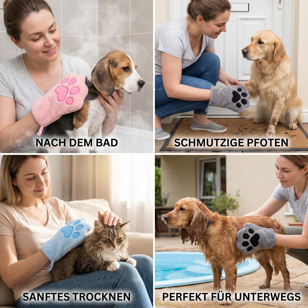 Quick-drying pet towel for dogs and cats