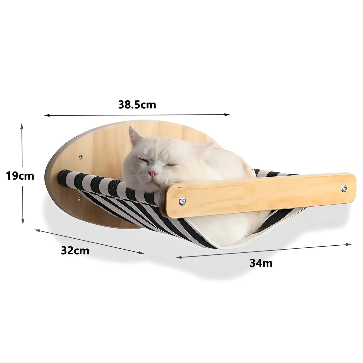 ClimbBuddy cat wall shelf mounted at home