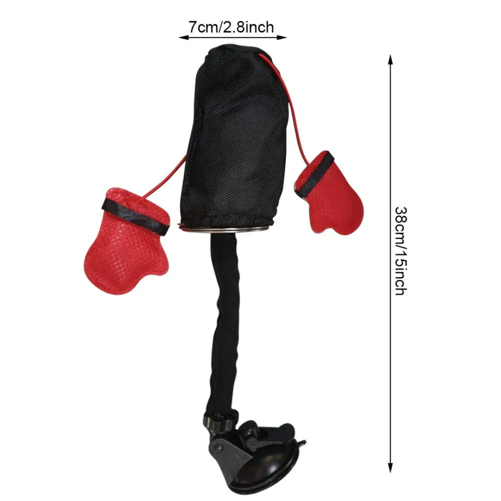Interactive punching bag cat toy