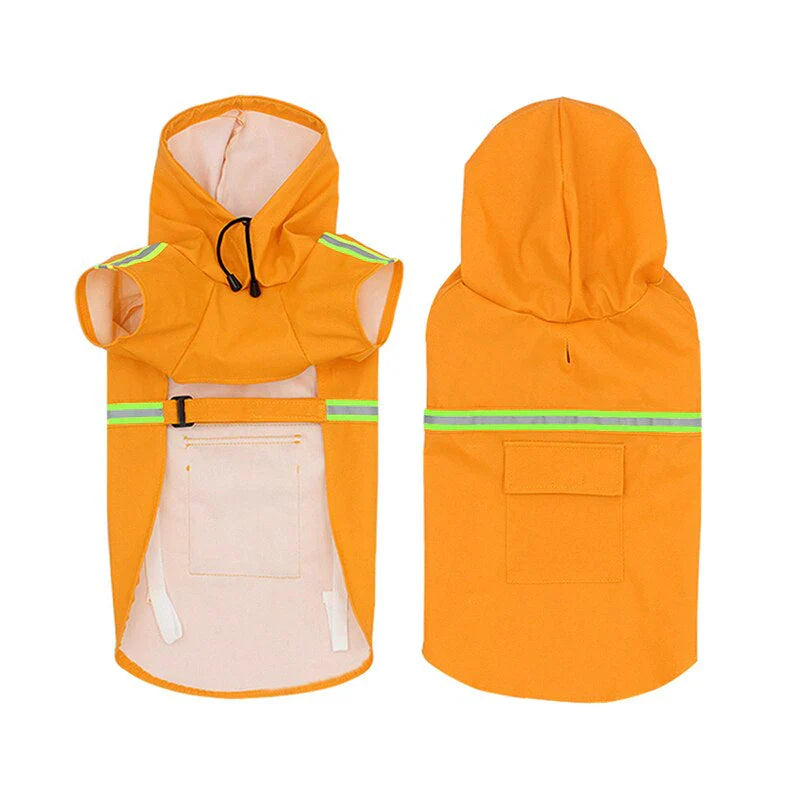 RainGuard dog jacket size chart from S to 5XL