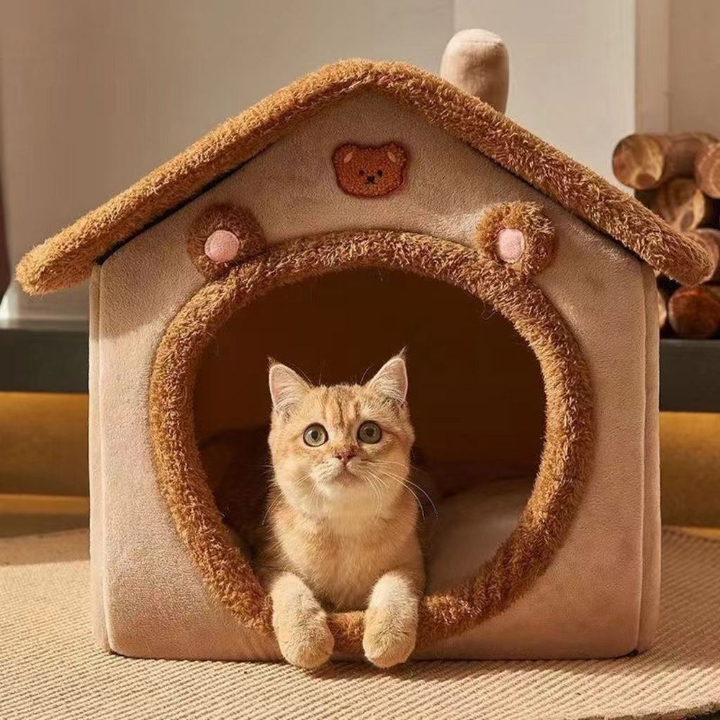 Plush cat house sizes