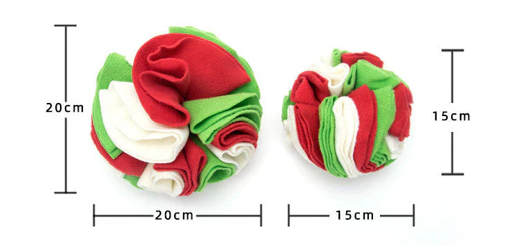SniffBuddy snuffle ball colours and sizes