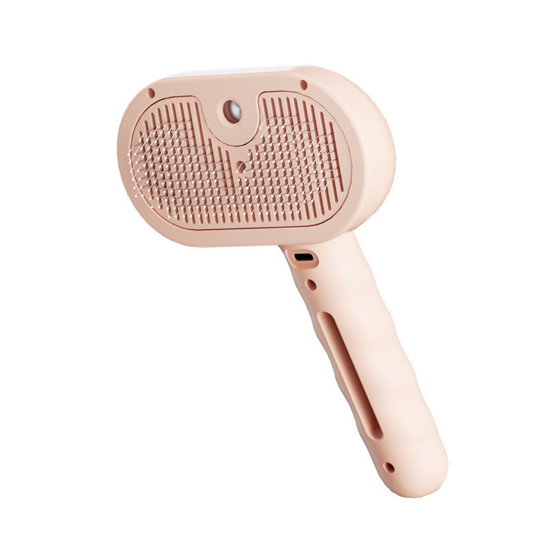 Soft bristles of the steam pet grooming brush