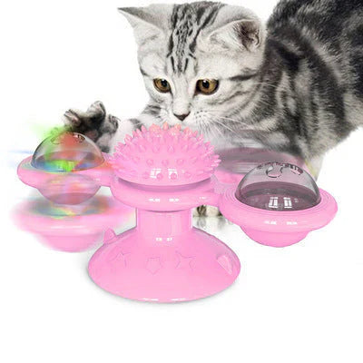 SpinPaws windmill cat toy colours