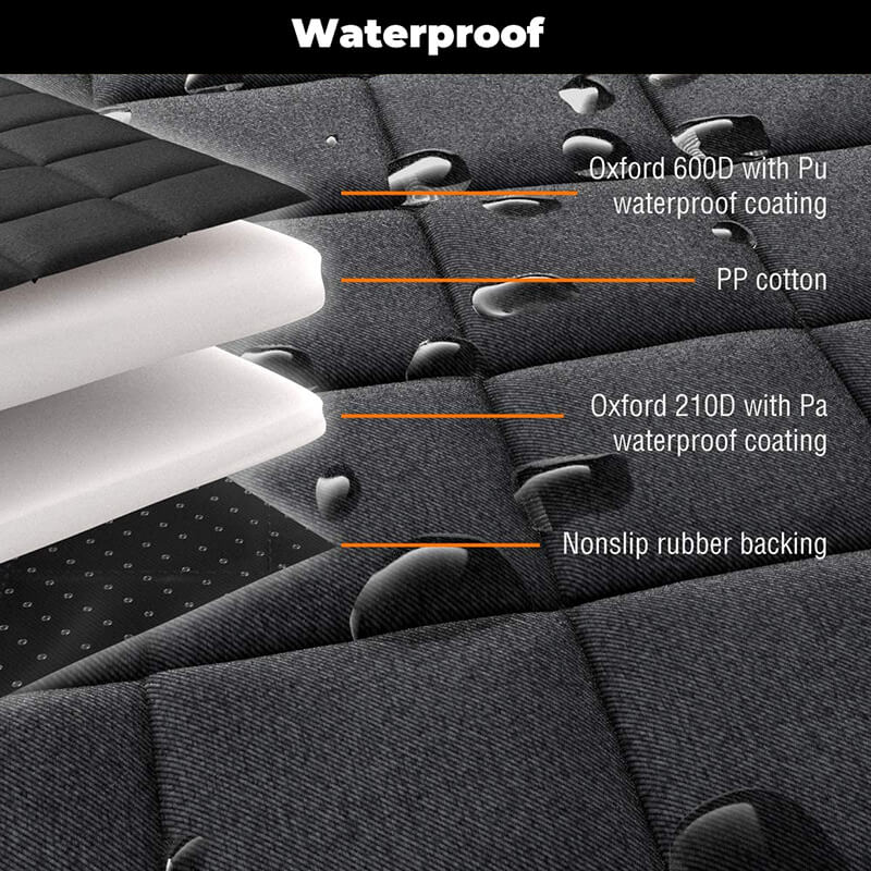 TravelPaw car seat bed in cream khaki and black