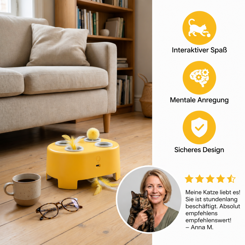 Benefits of the automatic feather cat toy
