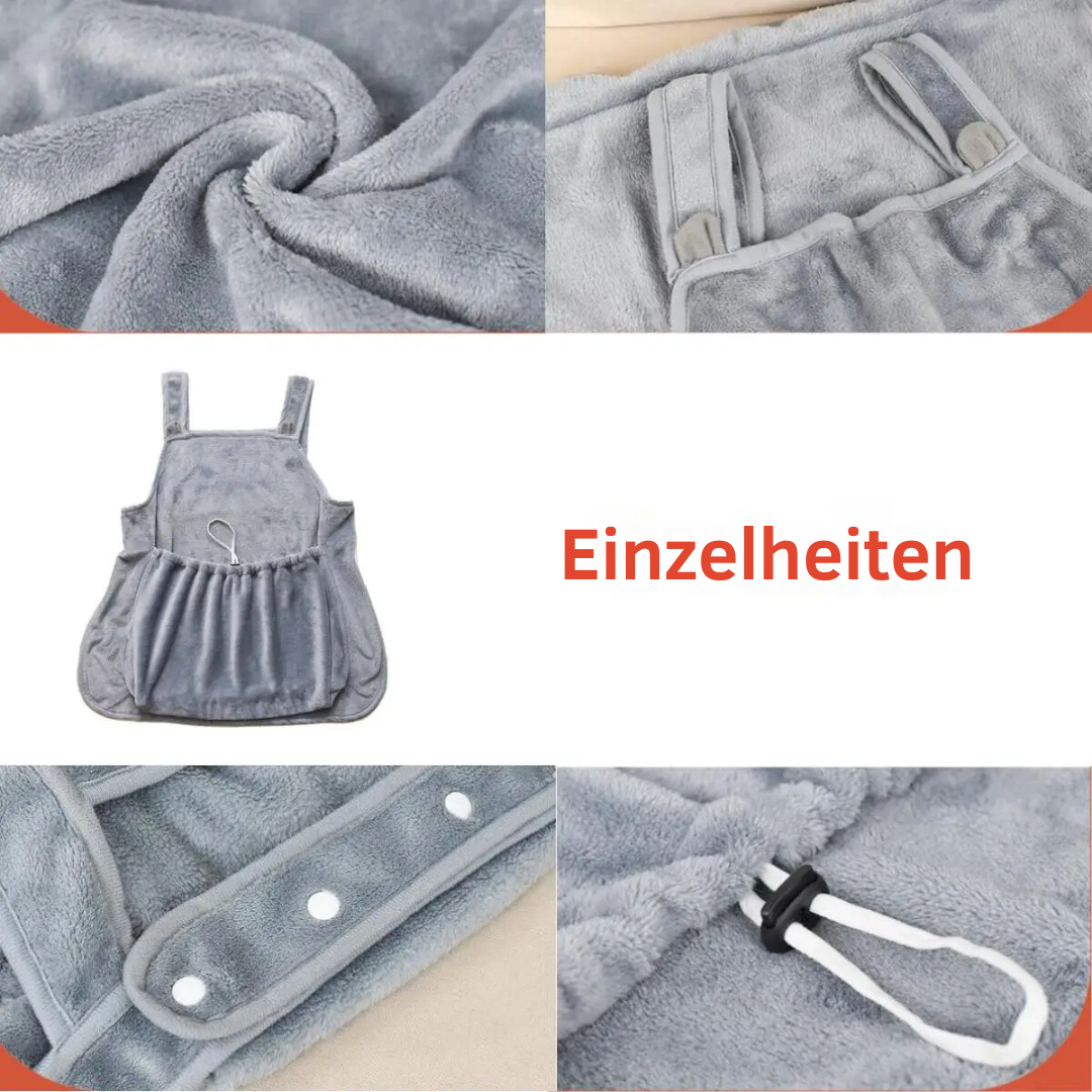 Cat carrier apron with leg openings
