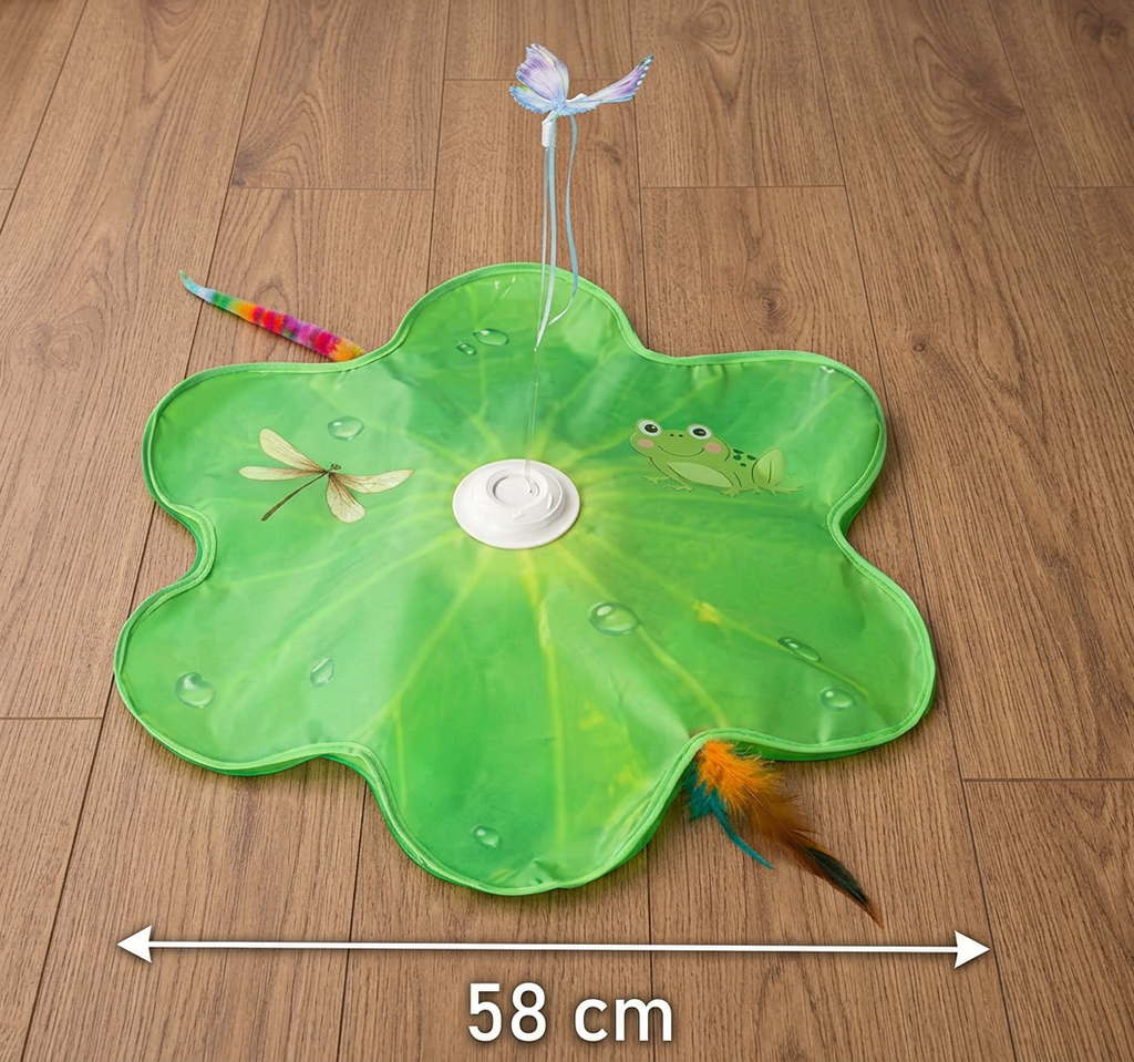 3-in-1 butterfly cat toy features