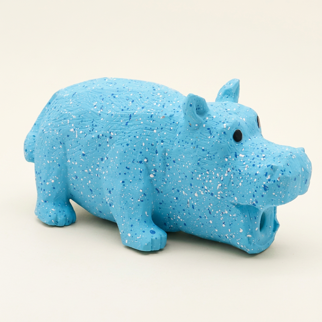 Latex squeaky dog toy in Pink Pig design