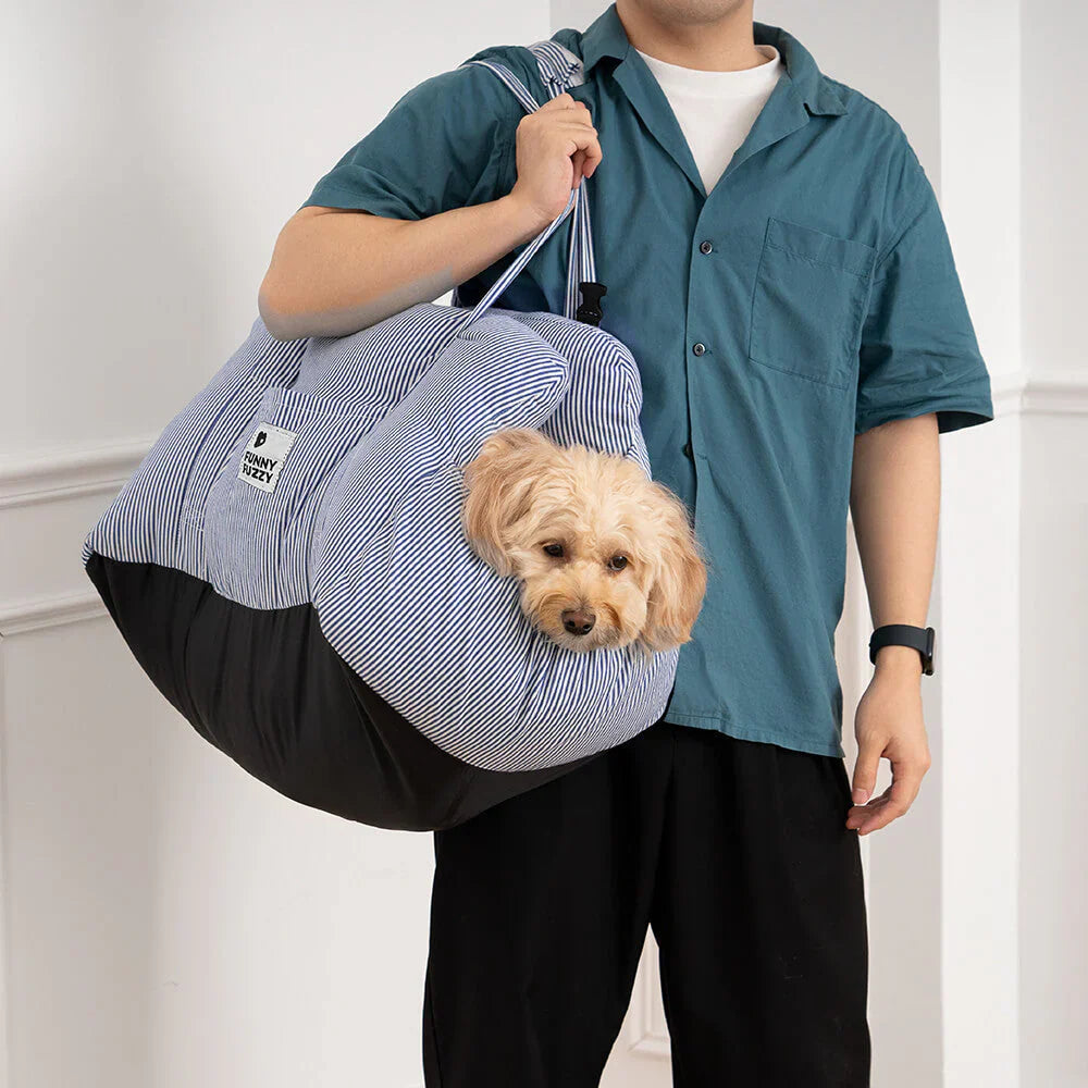 TravelBuddy dog car seat bed shown in all three colours
