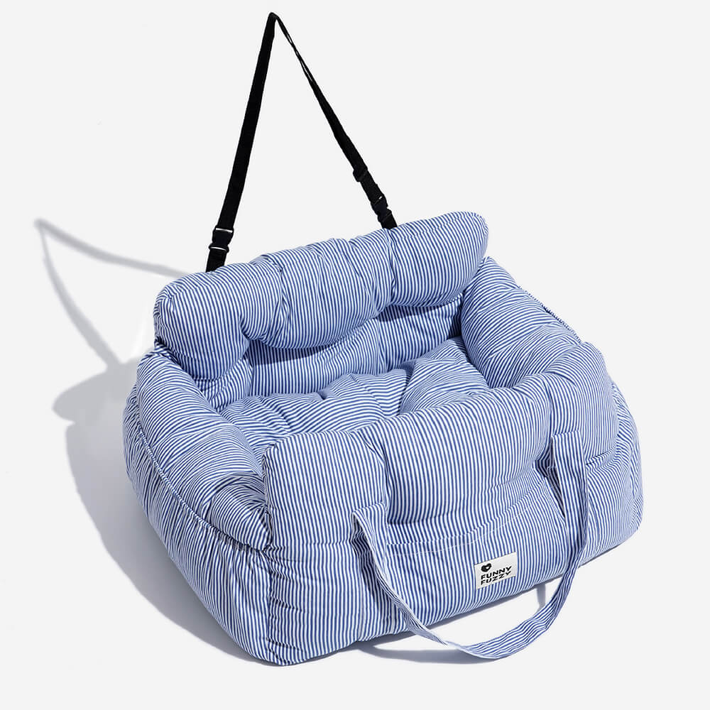 TravelBuddy car seat bed fitted to a car back seat
