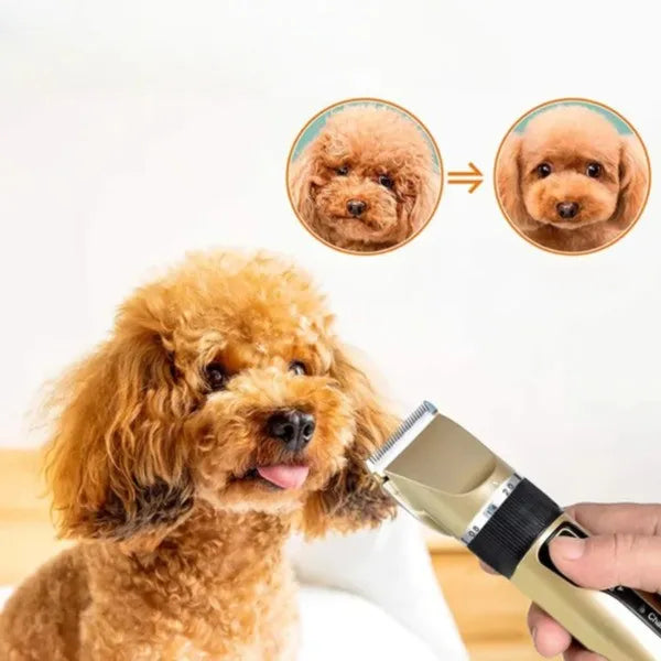 Quiet dog grooming clipper set