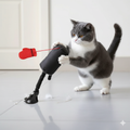 Interactive punching bag cat toy