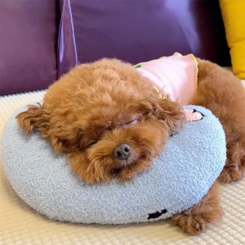 CozyRest plush dog cushion