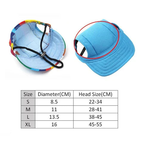 Pet cap in blue