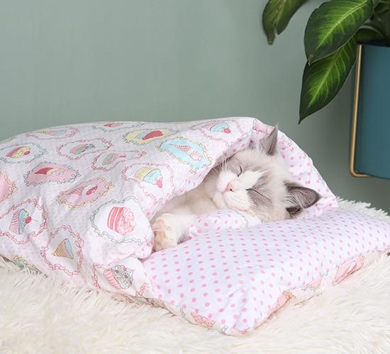 CuddleBag cat sleeping bag owl design