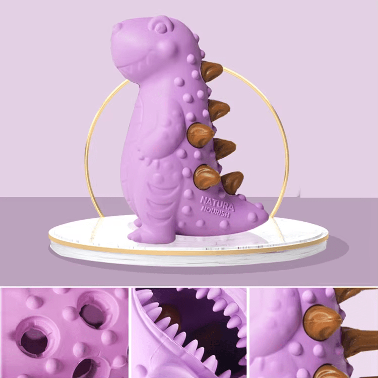 Treat-dispensing dog chew toy designs
