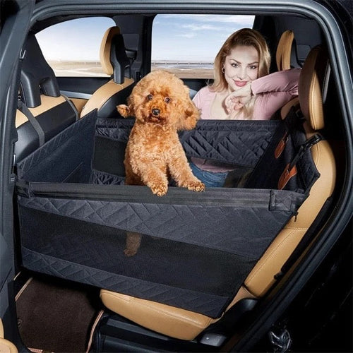 Hard-base dog car seat extender