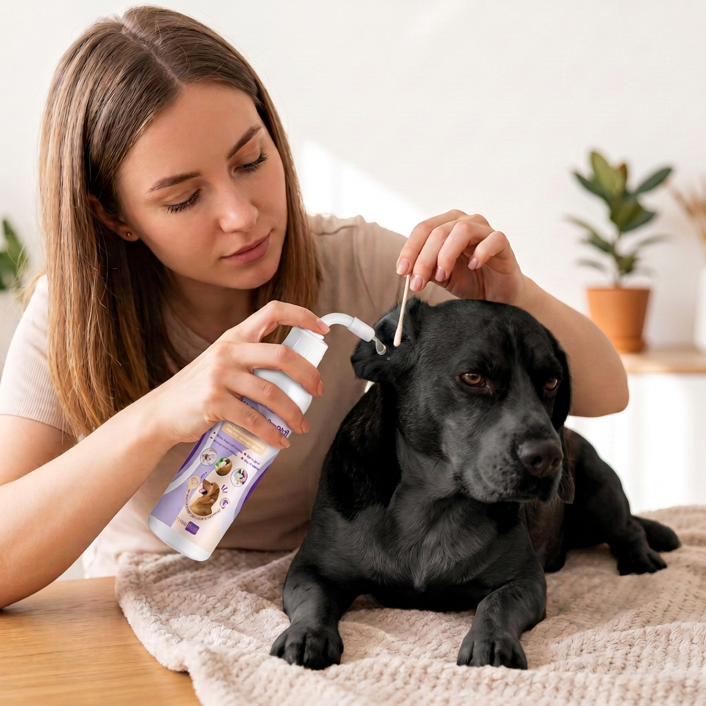 Gentle Pet Ear Cleaner – Odour-Neutral Formula for Dogs &amp; Cats