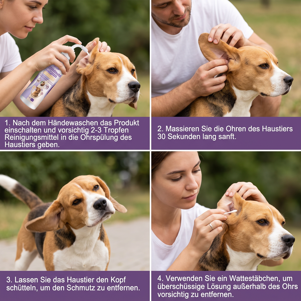 Gentle Pet Ear Cleaner – Odour-Neutral Formula for Dogs &amp; Cats