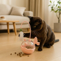 Catnip lantern fish treat dispenser toy for cats
