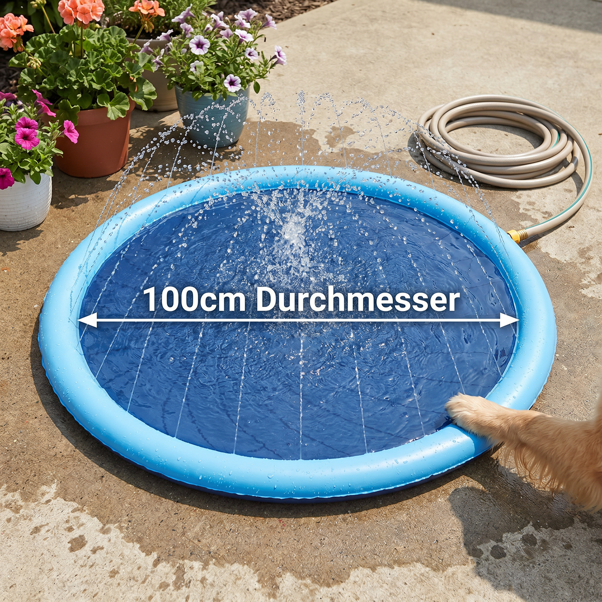 Dog fountain summer water toy