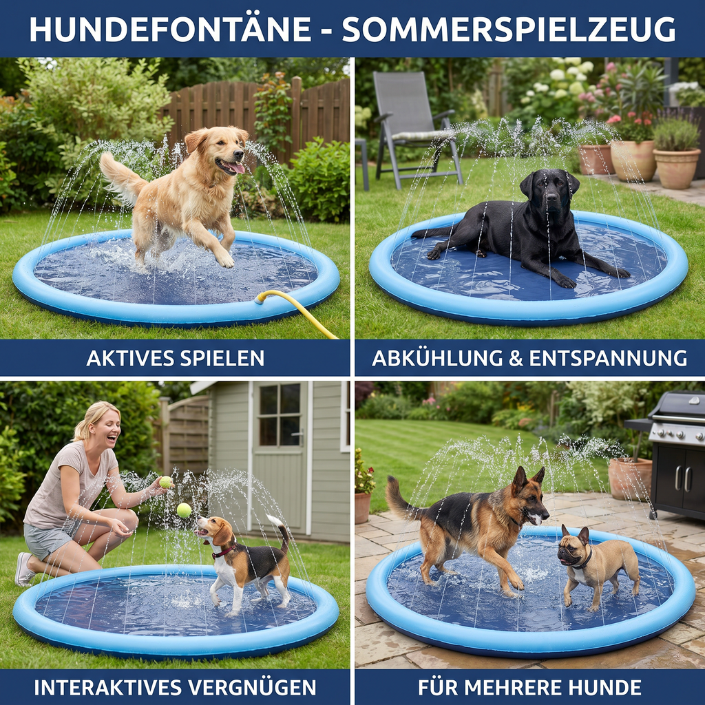 Dog fountain summer water toy