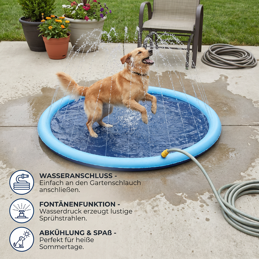 Dog fountain summer water toy