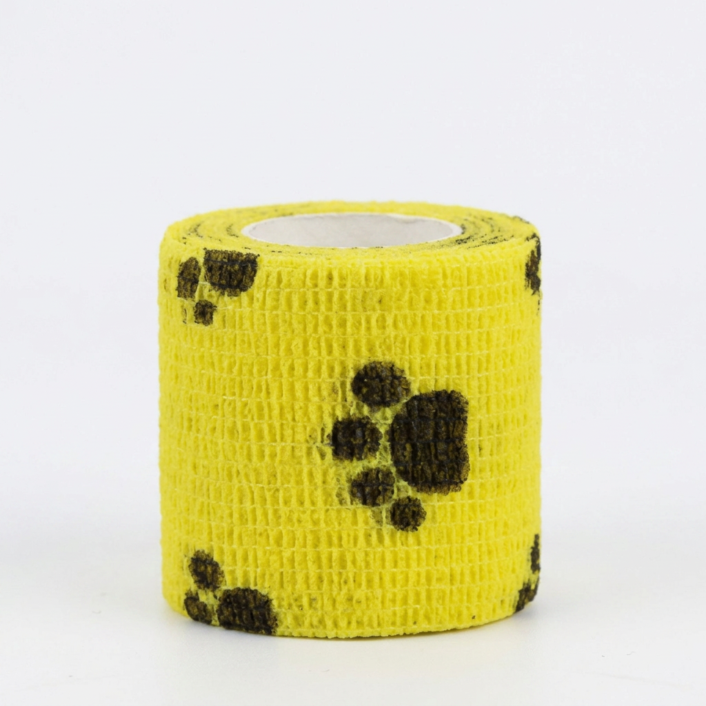 Pet paw bandage in white