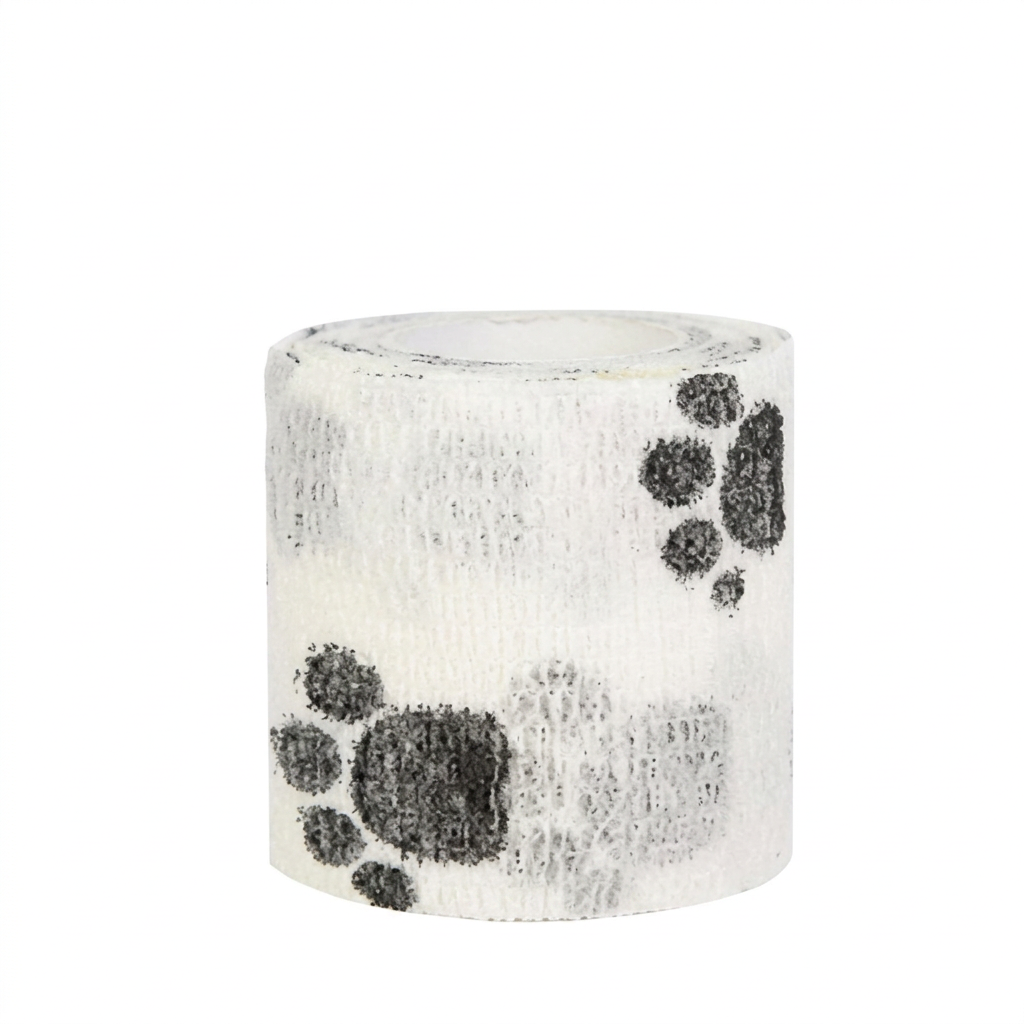 Pet paw bandage in green