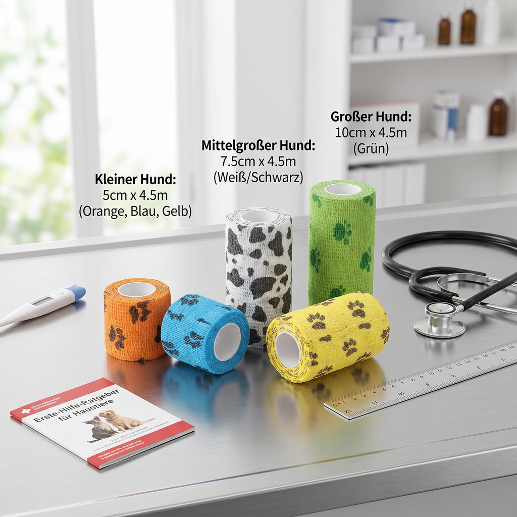 Pet paw bandage in blue