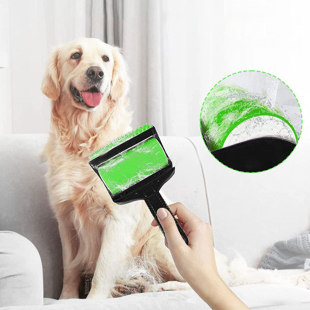 Reusable 3-in-1 pet hair roller