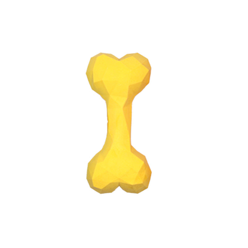 Interactive dog chew bone for strong chewers