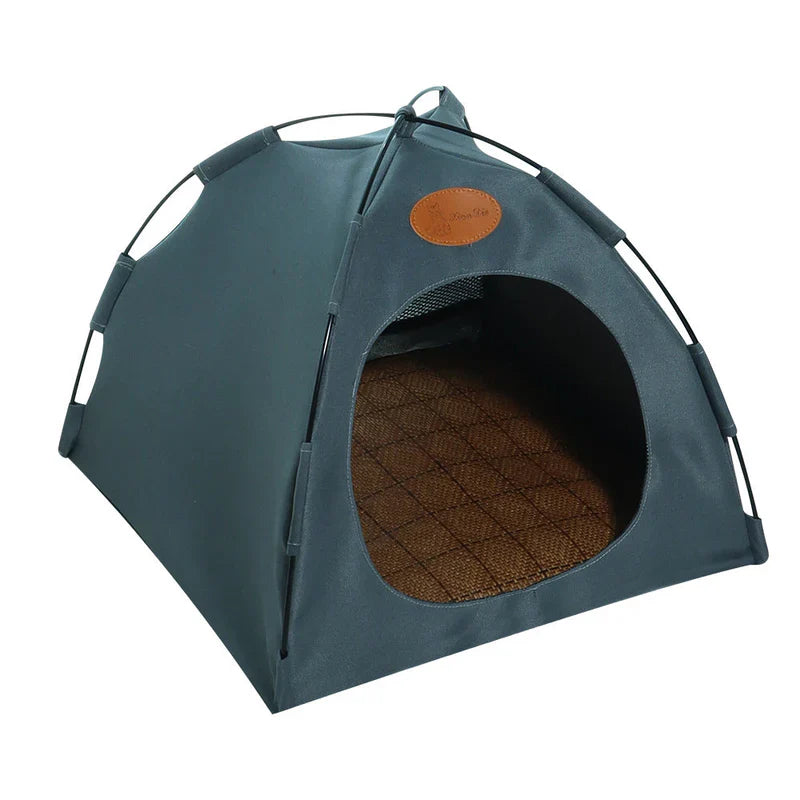 Cat relaxing in the CoolCat Retreat tent