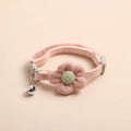 FloralPaw cat collar shown with its flower detail