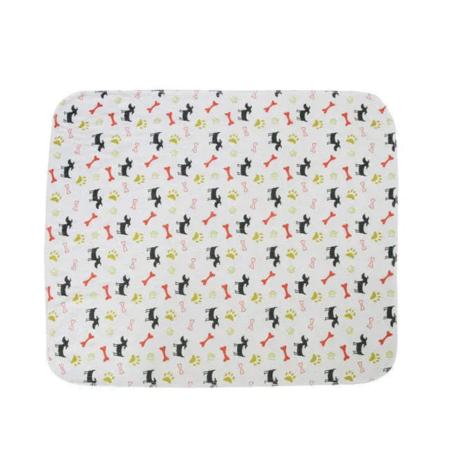 Washable pet pad four-layer construction