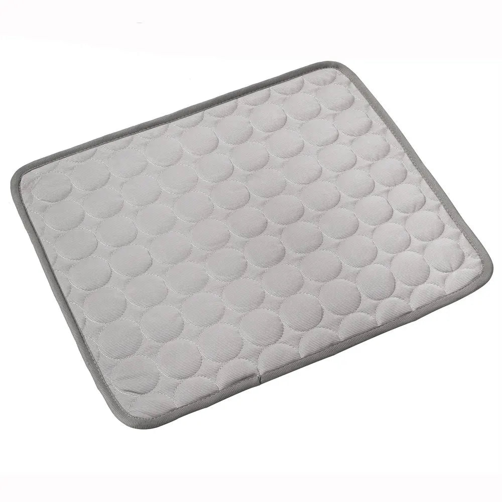 Close-up of the ice-silk surface on the CoolPaws cooling mat