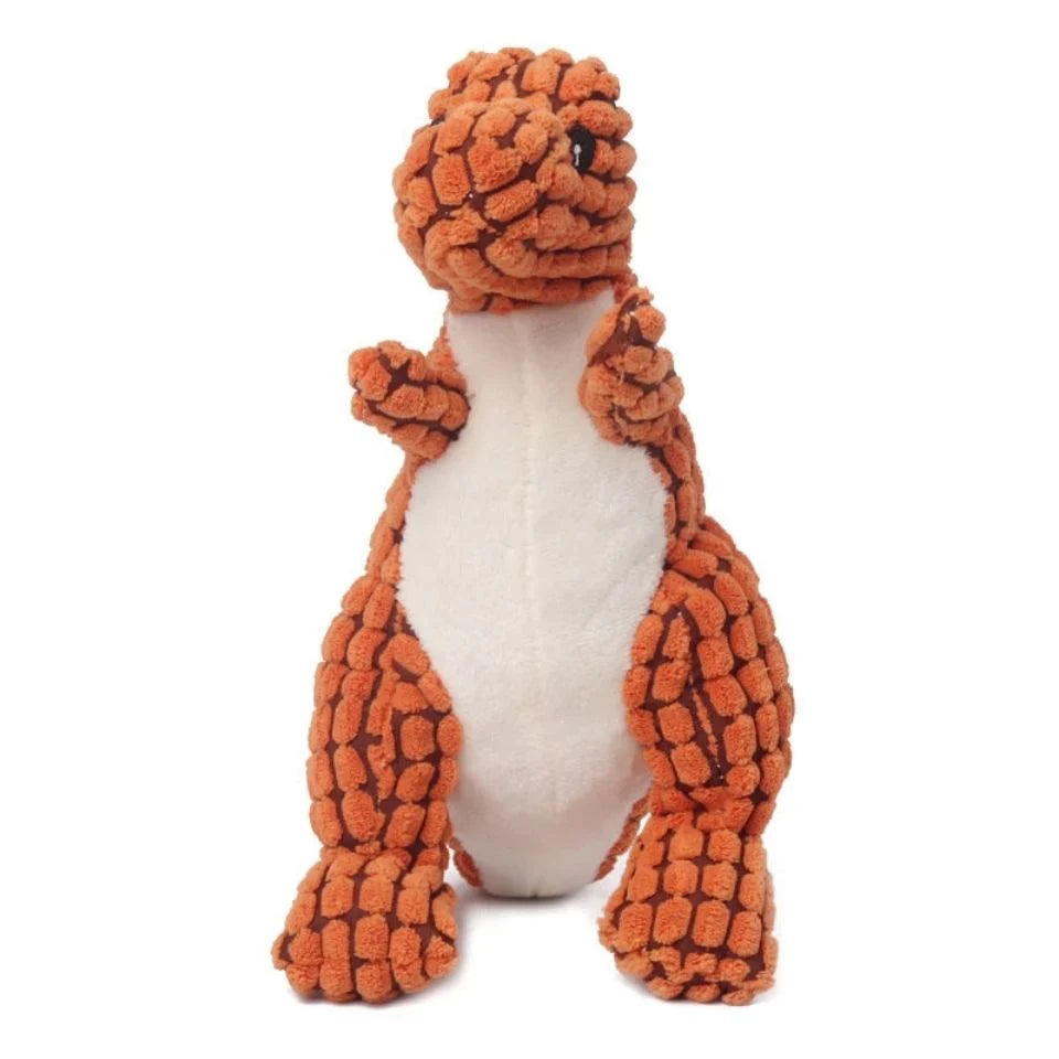 DinoBuddy soft dinosaur toy in orange