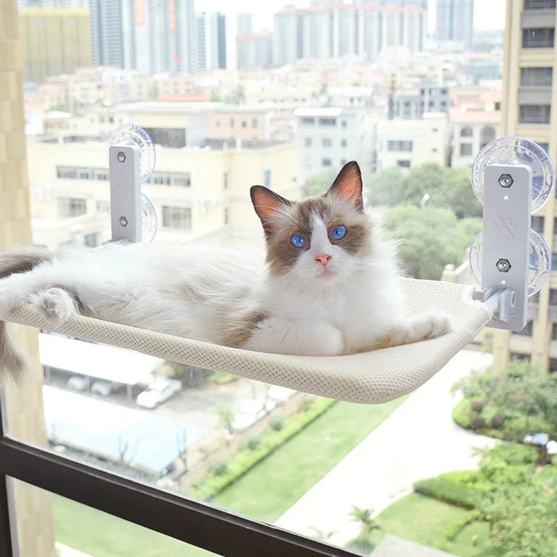 SkyRelax window-mounted cat lounger
