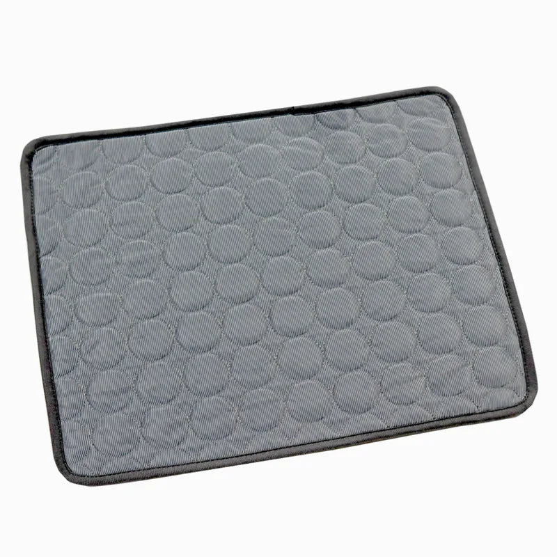 Cat resting on the CoolPaws pet cooling mat